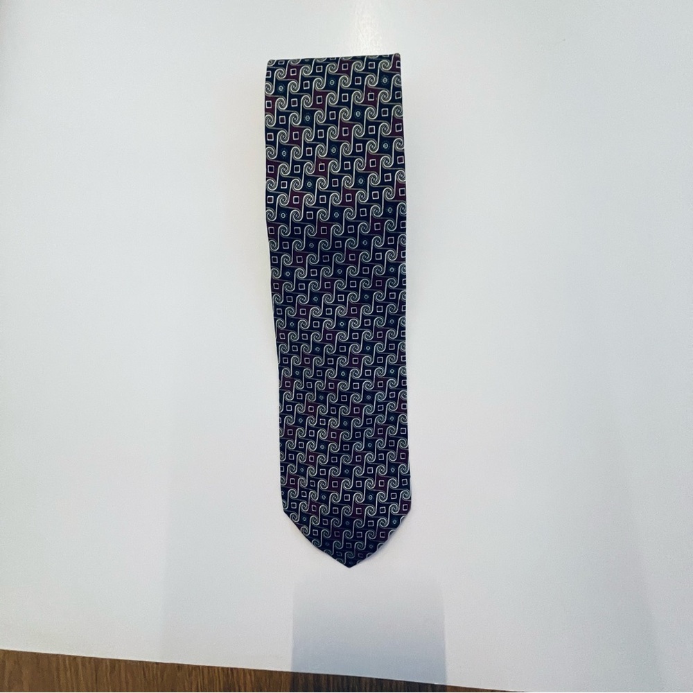 Classic Geometric Silk Tie -
